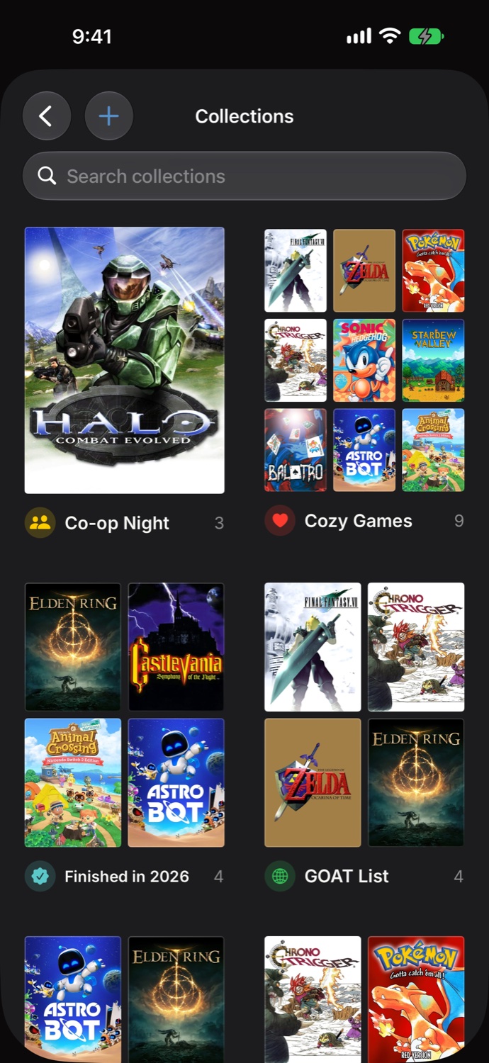 MyGames Database - Custom collections with cover art mosaics